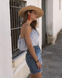 striped top