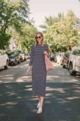 Striped 1901 Midi Dress + New $100 Giveaway