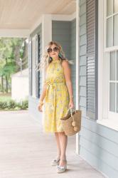 Yellow Halter Dress 