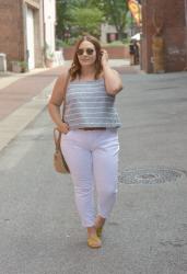 White Jeans for the Curvy Gal