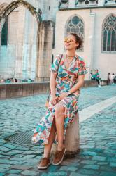 | Vidéo | Look printanier en robe longue fleurie dans le Vieux Lyon !