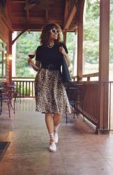 Wine Tasting And Leopard Skirt Testing