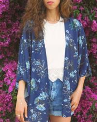 Notes estivales et Kimono florale à l'Estérel