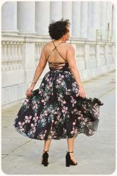 Strappy-Back Floral Dress!