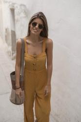 mustard jumpsuit