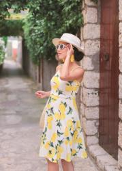 Lemon Print Sundress