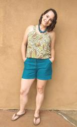 {Pattern Hack} Dublin Dolman Tank and My New Linen Lander Shorts