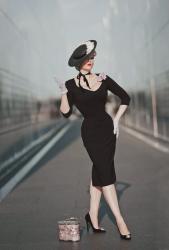 Ava in Noir || Davis Fashion LBD