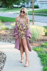 Floral Romper with Everyday Runway + Kindred Shops Styled for Now and Later.