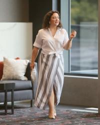 What I Wore: Madewell Linen Skirt