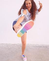 Walking a rainbow with Superga