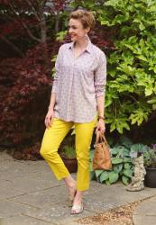 Outfit Formula | Coloured Trousers and a Shirt | Yellow and Pink 