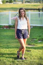 Thursday Fashion Files Link Up #173 – Drawstring Shorts Love