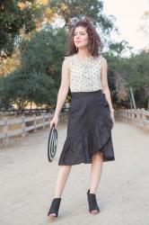 Black Eyelet Skirt: Current Obsession + Skirtmas in July