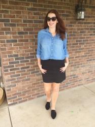 Wardrobe Essential: Chambray with Skirt