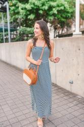 Striped Maxi Dress + GIVEAWAY!