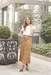 Leopard Midi Skirt