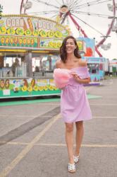 A summer carnival & this pink cotton candy dress