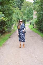 Paisley Shirt Dress and Ankle Boots