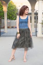 Then and Now: Camouflage Tulle Skirt