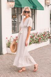 Striped Summer Maxi Dress