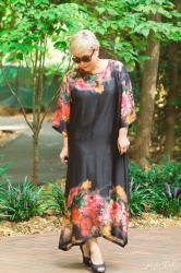 Rose Hem Silk Maxi Dress Three Ways