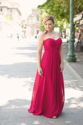 Abito amaranto per una festa glam – Ruby red party dress