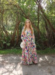 Colorful maxi dress ROSEGAL