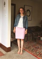 Jean Jacket and a Pencil Skirt 