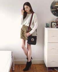 Leopard print skirt three ways