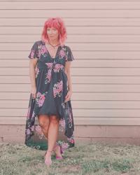 Floral Kimono & Slip Dress: Weekly Randomness