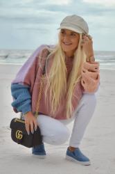 Tears For NYFW | Cozy Color Block Sweater & Best White  Liverpool Jeans