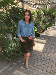 My Style Monday: Chambray & Suede & Leather...Oh My!