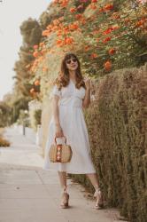 Saying Goodbye to Summer with a White Cotton Dress