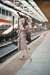 Retro at the Railroad || Fall Neutrals with Heart My Closet