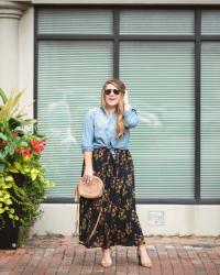 Maxi Skirt Transition to Fall