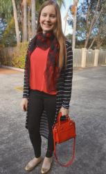 Basic Tees, Prints, Black Jeans and Metallic Flats with Rebecca Minkoff Bags