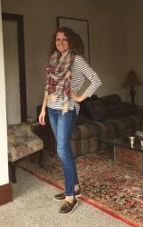 Jane Plaid Blanket Scarf