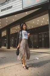 1 leopard skirt, 3 different outfits