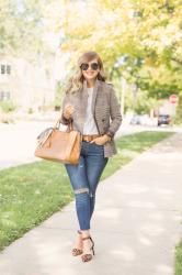 Check Blazer for Fall 