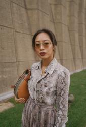 How I Styled a Head-to-Toe Snakeskin Look for Loewe