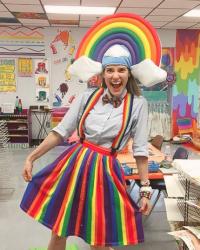 In the Art Room: Painting Rainbows with Kindergarten