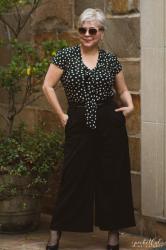 Polka Dots and Black Culottes