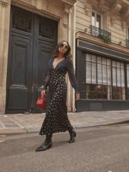 The Perfect Midi Dress for a Fall Day in Paris