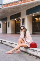 Lady in Pink, Oversized Sweaters for Fall