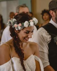 Coiffure de mariée : tresse bohème épi de blé