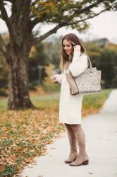 the perfect fall sweater dress.