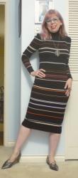 Bigass Long Weekend Wrap-Up: Friday Stripes, Leopard Brunch and Shop, Deja Orange Party Dress, and Dark Thanksgiving