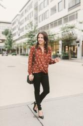 Fall Trend: Polka Dot Top