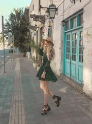 Bottled green dress x na-kd.com | CYPRUS